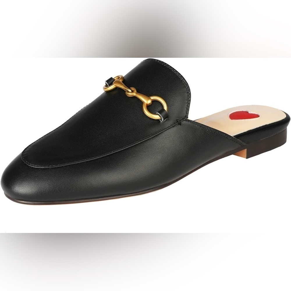 Arqa leather mules with almond toe